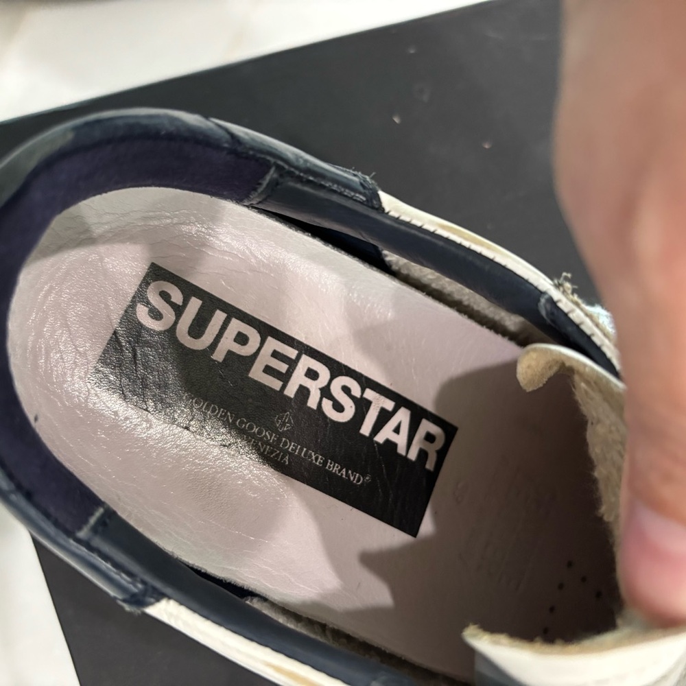 Golden Goose SuperStar GGDB/SSTAR White Gray Athletic Shoes Great condition Sz39 - Picture 11 of 13